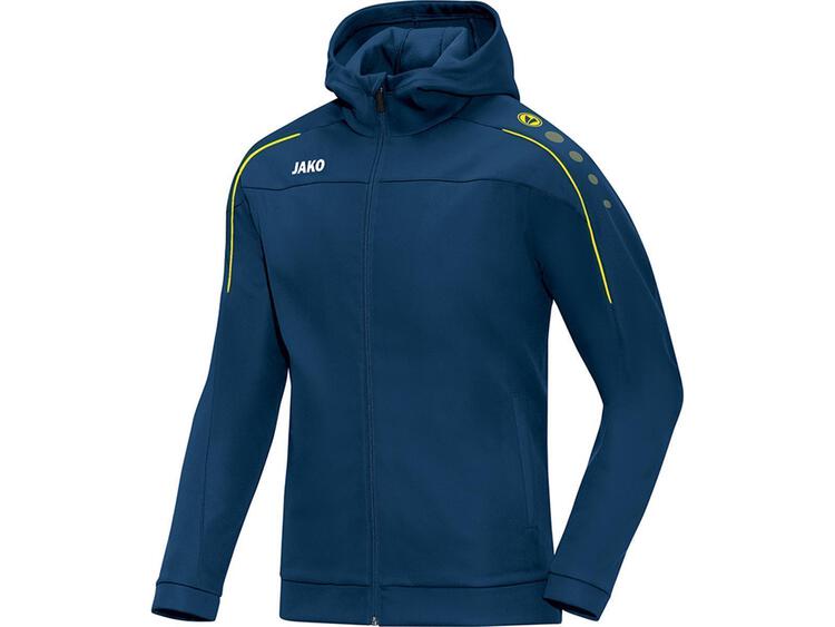 Jako Kapuzenjacke Classico nightblue/citro 6850 42 Gr. 38 von Jako