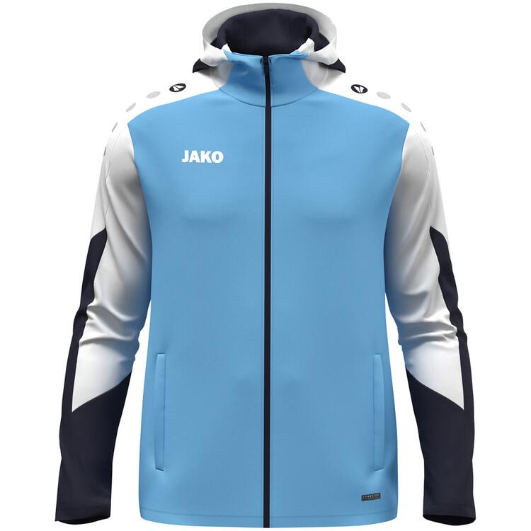 Jako Kapuzenjacke Dynamic 6870 skyblue/wei?/marine - Gr. L von Jako