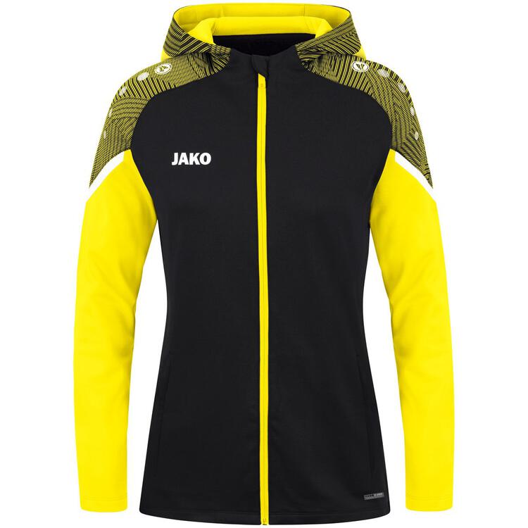 Jako Kapuzenjacke Performance 6822 schwarz/soft yellow 36 von Jako