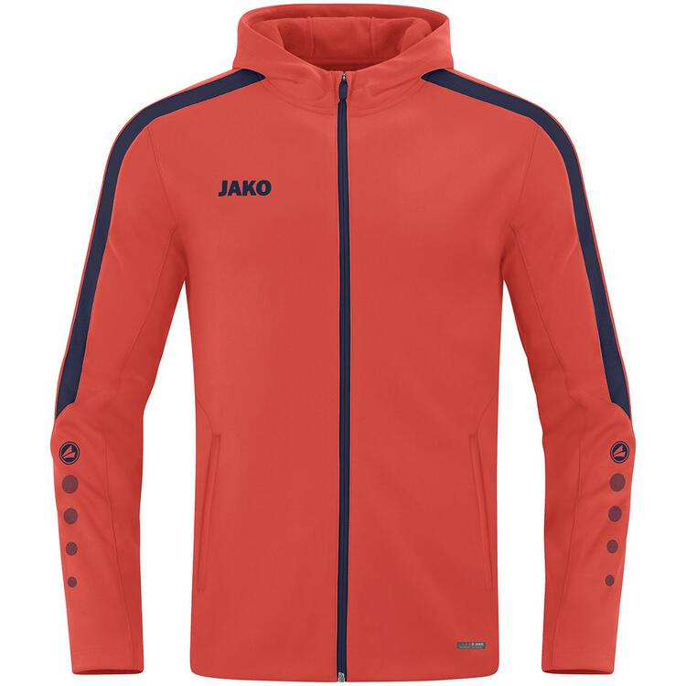 Jako Kapuzenjacke Power 6823 375 flame/marine - Gr. 42 von Jako