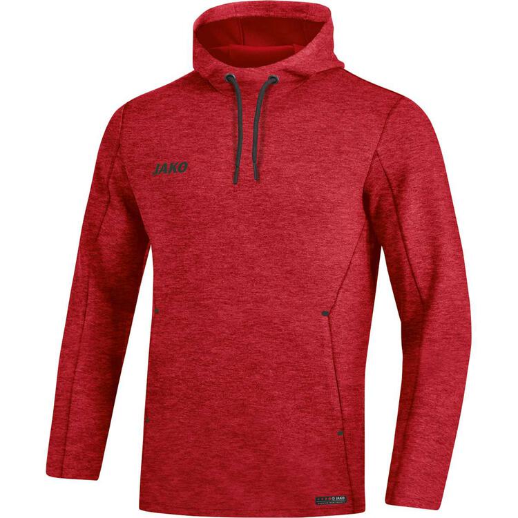 Jako Kapuzensweat Premium Basics rot meliert 6729 01 Gr. S von Jako