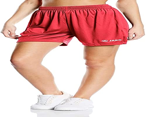 JAKO Kinder Sporthose Manchester Shorts, Rot, 11-12 Jahre (Herstellergröße: 4) von JAKO