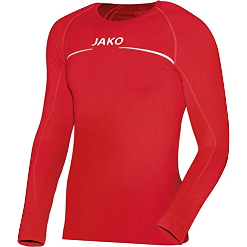 JAKO Longsleeve Comfort Kinder Langarmshirt , rot (01 red) , 116/128 von JAKO