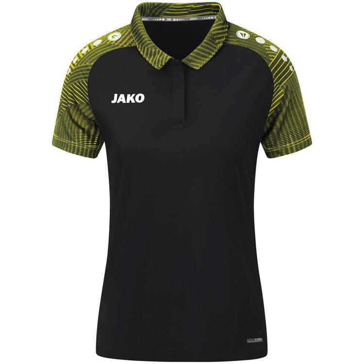 Jako Polo Performance 6322 schwarz/soft yellow 42 von Jako