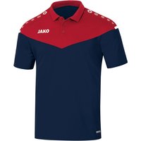 JAKO Champ 2.0 kurzarm Poloshirt Damen marine/chili rot 42 von Jako