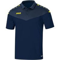 JAKO Champ 2.0 kurzarm Poloshirt Damen marine/darkblue/neongelb 40 von Jako