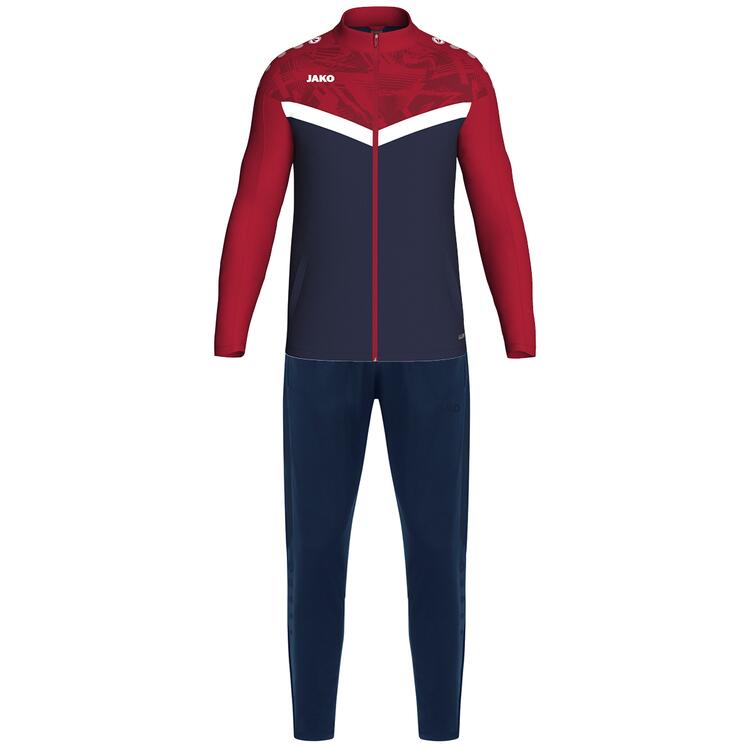 Jako Polyesteranzug Iconic M9124 marine/chili rot - Gr. 140 von Jako