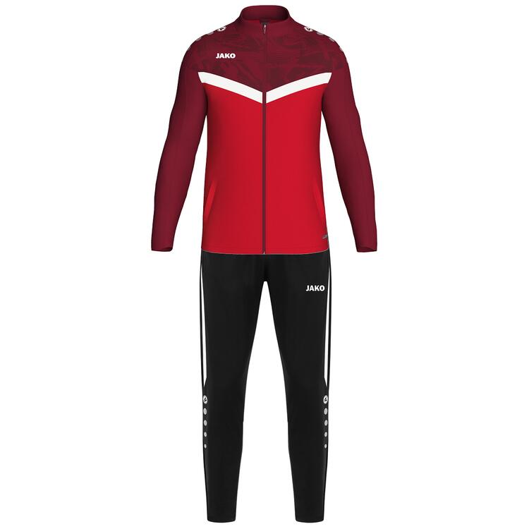 Jako Polyesteranzug Iconic M9124 rot/weinrot - Gr. 164 von Jako