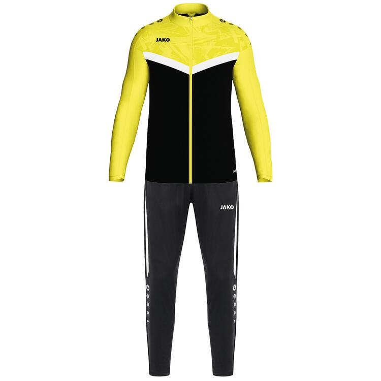 Jako Polyesteranzug Iconic M9124 schwarz/soft yellow - Gr. 4XL von Jako