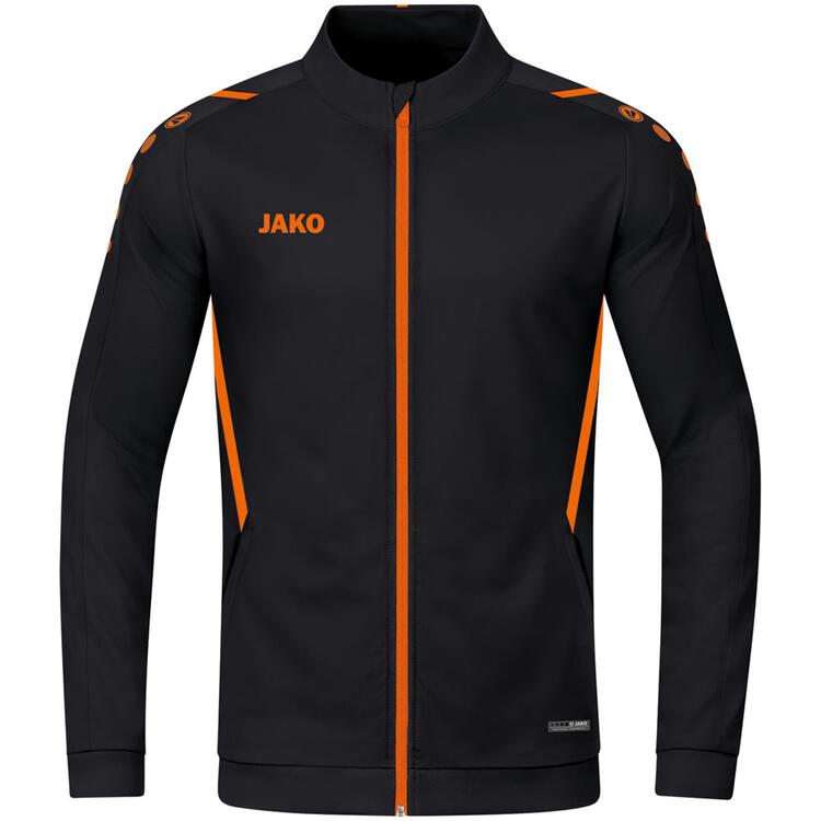 Jako Polyesterjacke Challenge 9321 schwarz/neonorange Gr. M von Jako