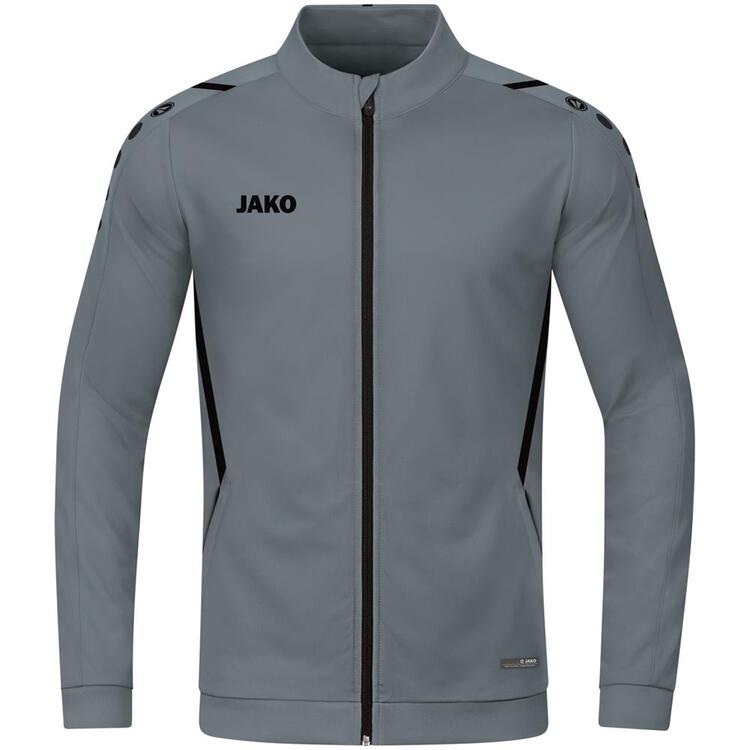 Jako Polyesterjacke Challenge 9321 steingrau/schwarz Gr. 36 von Jako