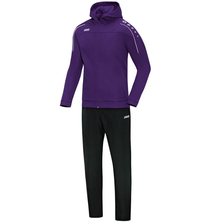 Jako Pr?sentationsanzug Classico mit Kapuze lila M9650 10 Gr. 3XL von Jako