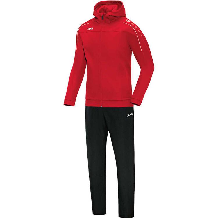 Jako Pr?sentationsanzug Classico mit Kapuze rot M9650 01 Gr. 4XL von Jako