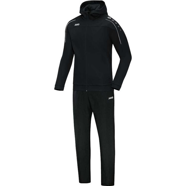 Jako Pr?sentationsanzug Classico mit Kapuze schwarz M9650 08 Gr. XXL von Jako