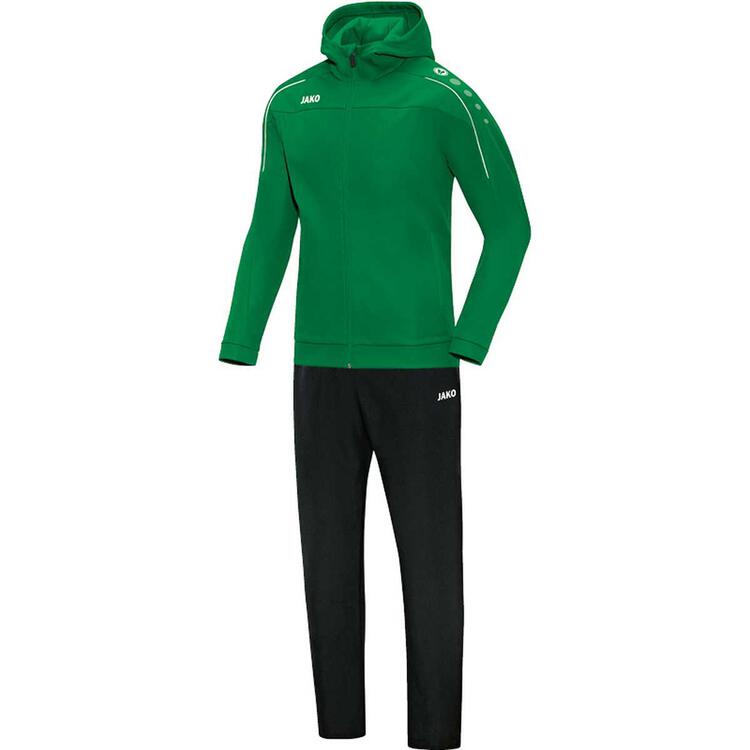 Jako Pr?sentationsanzug Classico mit Kapuze sportgr?n M9650 06 Gr. XL von Jako
