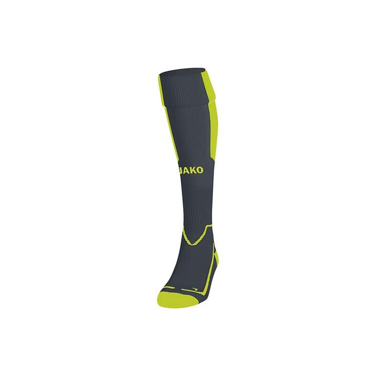 Jako Stutzenstrumpf Lazio anthrazit lime 3866 21 Gr. 5 von Jako