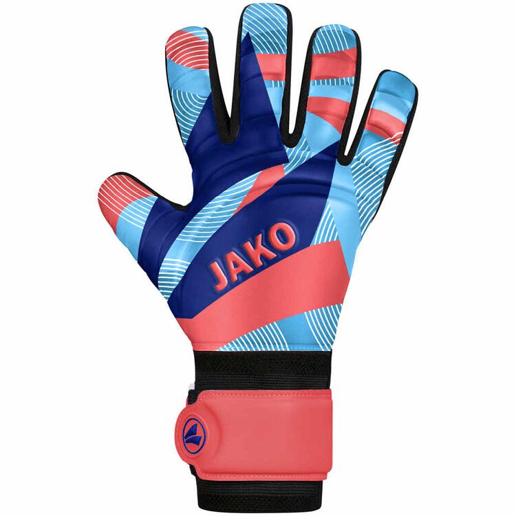 Jako Torwarthandschuh River Basic Junior RC 2580 coral/skyblue/navy... von Jako