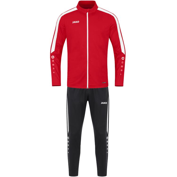 Jako Trainingsanzug Polyester Power M9123 rot - Gr. 140 von Jako