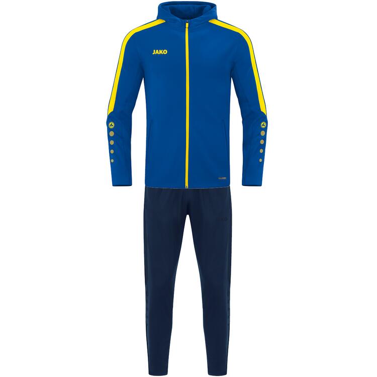 Jako Trainingsanzug Polyester Power mit Kapuze M9423 royal/citro -... von Jako