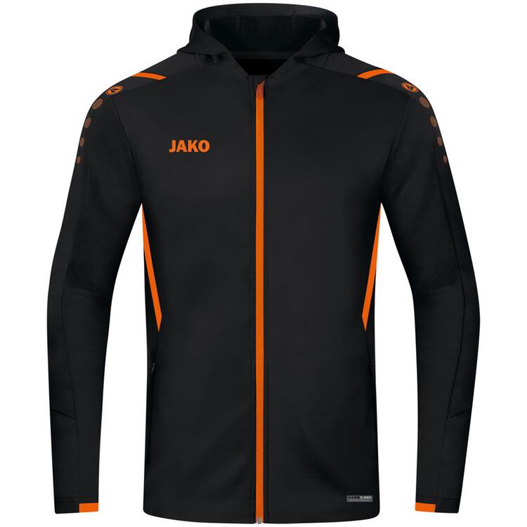 Jako Trainingsjacke Challenge mit Kapuze 6821 schwarz/neonorange... von Jako