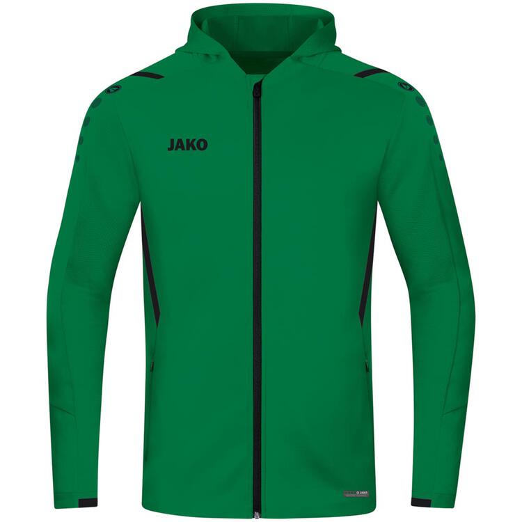 Jako Trainingsjacke Challenge mit Kapuze 6821 sportgr?n/schwarz Gr. 38 von Jako
