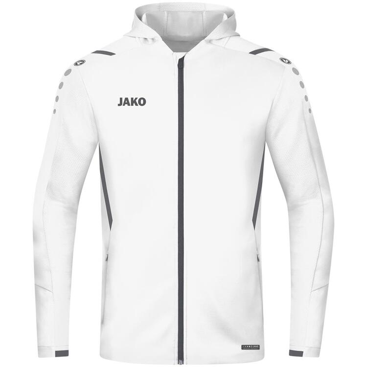 Jako Trainingsjacke Challenge mit Kapuze 6821 wei?/anthra light Gr.... von Jako