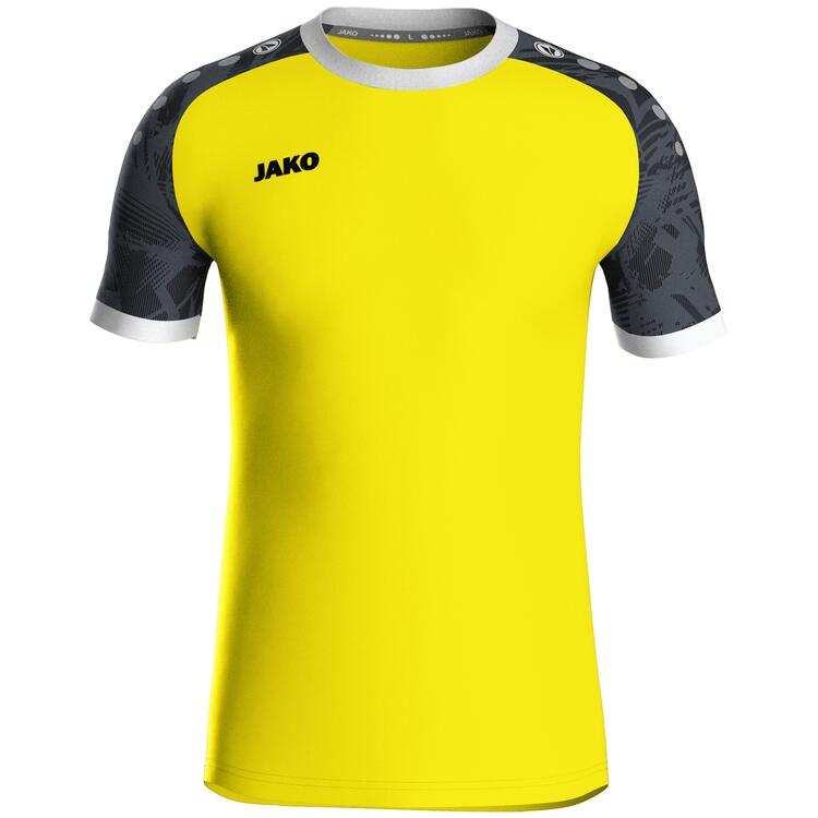 Jako Trikot Iconic KA 4224 soft yellow/schwarz - Gr. 140 von Jako