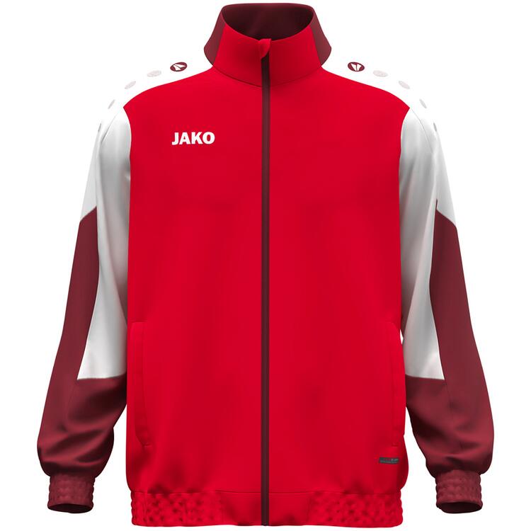 Jako Webjacke Dynamic 9870 rot/wei?/dunkelrot - Gr. S von Jako