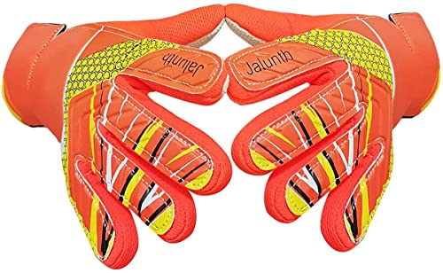 Jalunth Torwarthandschuhe Kinder Jungs Jungen Mädchen Junior Fussballhandschuhe Fußballhandschuhe Trainingshandschuhe Torwart Fussball Fußball Handschuhe mit rutschfeste Latex Handfläche von Jalunth