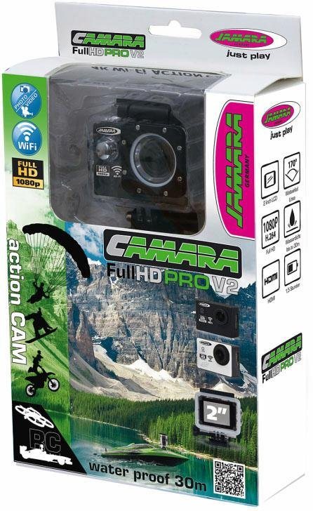 Jamara Camera Full HD Wifi V2, schwarz Action Cam von Jamara