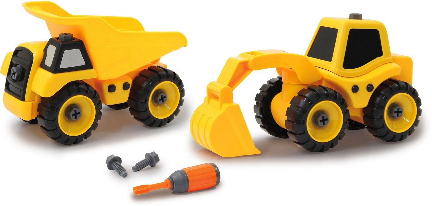 Jamara Spielzeug-Traktor Baufahrzeuge 9 in 1, (Set, 46-tlg) von Jamara