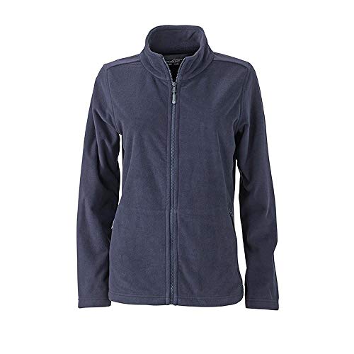 James & Nicholson Damen Basic Fleece Jacket Jacke, Blau (Navy), 36 (Herstellergröße: M) von James & Nicholson