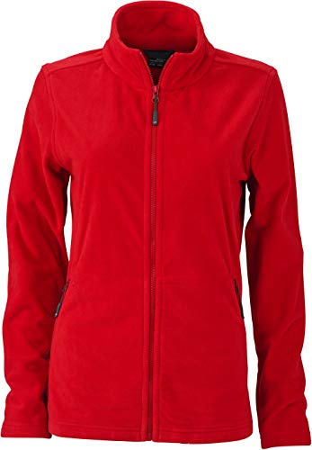 James & Nicholson Damen Basic Fleece Jacket Jacke, Rot (Red), 42 (Herstellergröße: XXL) von James & Nicholson