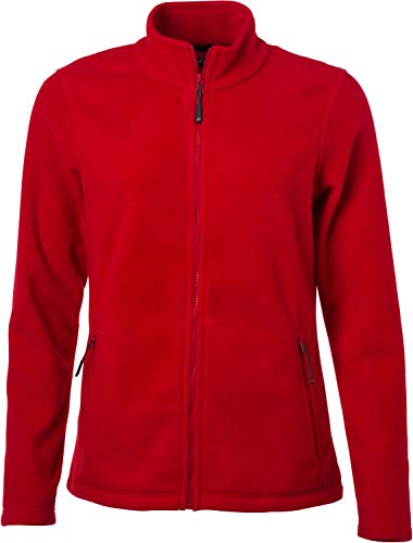 James & Nicholson Damen Fleece Jacke, Rot (Red), 34 (Herstellergröße: S) von James & Nicholson