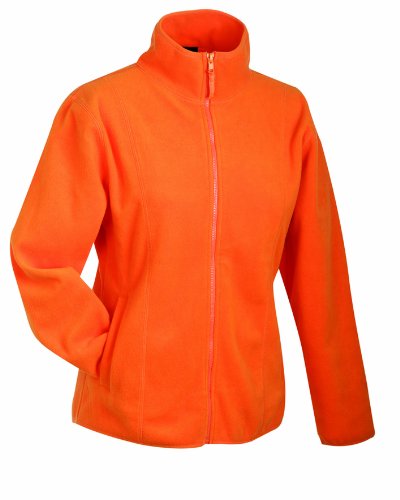 James & Nicholson Damen Girly Microfleece Jacket Jacke, Orange (orange), 38 (Herstellergröße: L) von James & Nicholson