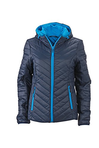 James & Nicholson Damen Lightweight Jacket Jacke, Blau (Navy/Aqau), 38 (Herstellergröße: L) von James & Nicholson