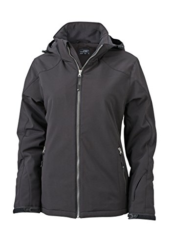 James & Nicholson Damen Wintersport Jacket Jacke, Schwarz (Black), 38 (Herstellergröße: L) von James & Nicholson