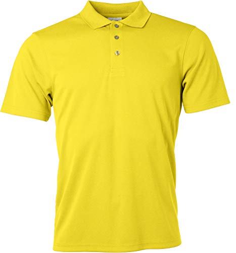 James & Nicholson Herren Active Poloshirt, Gelb (Yellow), X-Large von James & Nicholson