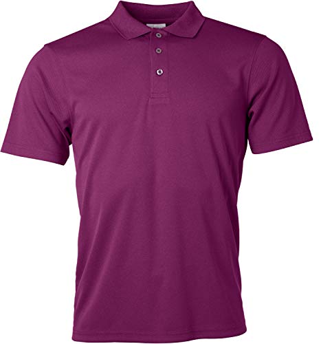 James & Nicholson Herren Active Poloshirt, Violett (Purple), Medium von James & Nicholson