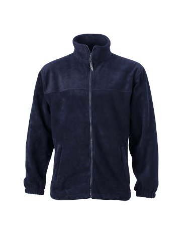 James & Nicholson Herren Full-Zip-Fleece ÜG Jacke, Blau (blau Navy), XXXX-Large von James & Nicholson