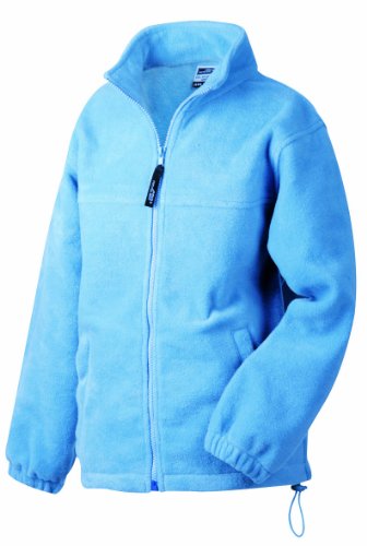 James & Nicholson Herren Full-Zip-Fleece Jacke, Blau (blau lightblue), XX-Large von James & Nicholson