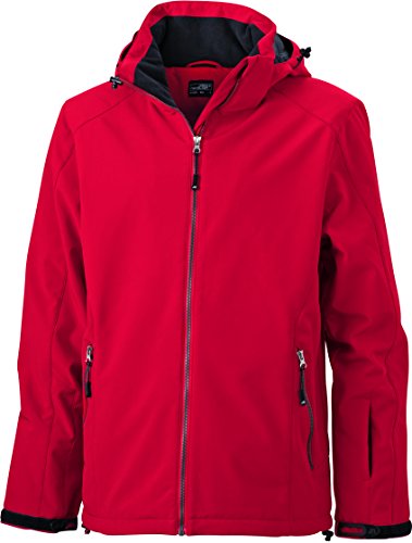 James & Nicholson Herren Wintersport Jacket Jacke, Rot (Red), Large von James & Nicholson