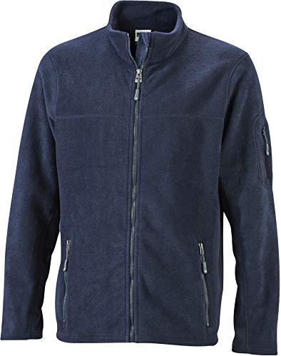 James & Nicholson Herren Workwear Fleece Jacket Jacke, Blau (Navy), XXX-Large von James & Nicholson
