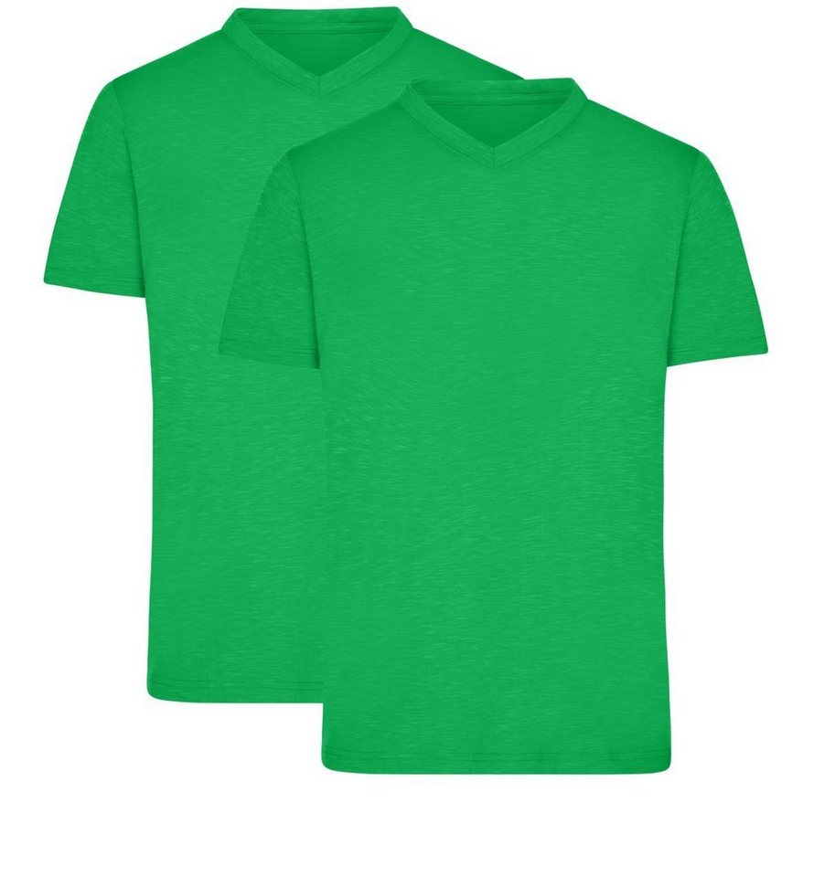 James & Nicholson T-Shirt Doppelpack Herren Funktions T-Shirt für Freizeit und Sport JN750 (Doppelpack, 2 Stück) Atmungsaktiv, feuchtigkeitsregulierend und schnelltrocknend von James & Nicholson
