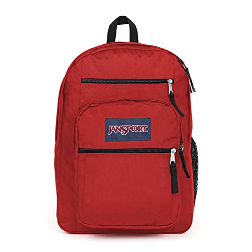 JanSport Big Student, Großer Rucksack, 34 L, 43 x 33 x 25 cm, 15in laptop compartment, Red Tape von JanSport