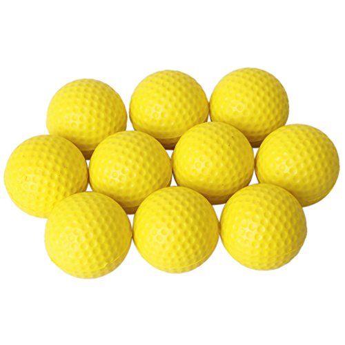 Janasiba 10 STK. Golfball Golf Training Soft Softbaelle uebungsbaelle von Janasiba