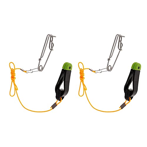 Janasiba 2 StüCk Schnur AuslöSer, 17 Downrigger Release Stacker Clip Angel Vorfach mit Longline Clips Einrasten von Janasiba