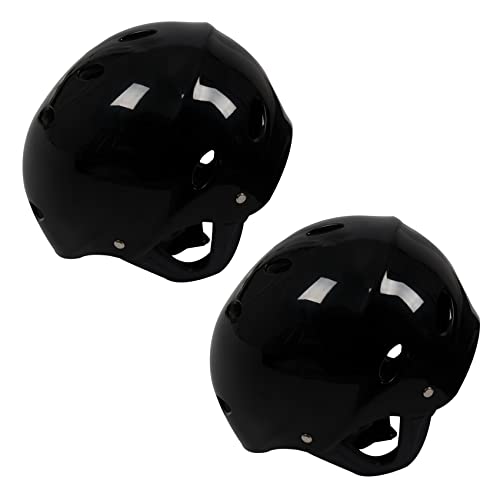 Janasiba 2X Sicherheits Schutz Helm 11 Atemlöcher für Wassersport Kajak Paddel Boot - Schwarz von Janasiba