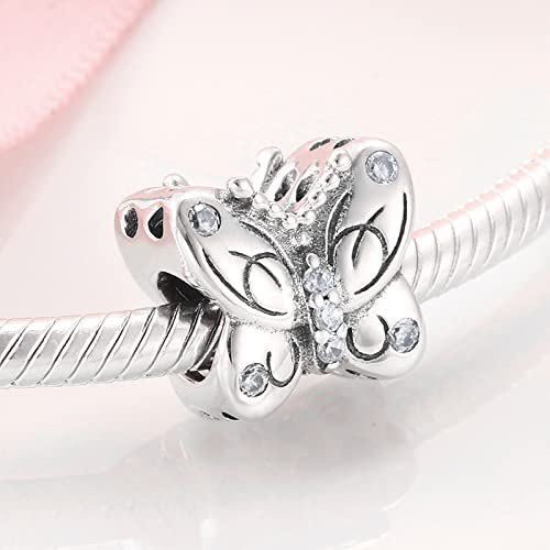 Jane Aigle S925 Sterling Silber Epoxy Diamant Perlen Anhänger Schmetterling Perlen Für Frauen Pandora Armband Charme von Jane Aigle
