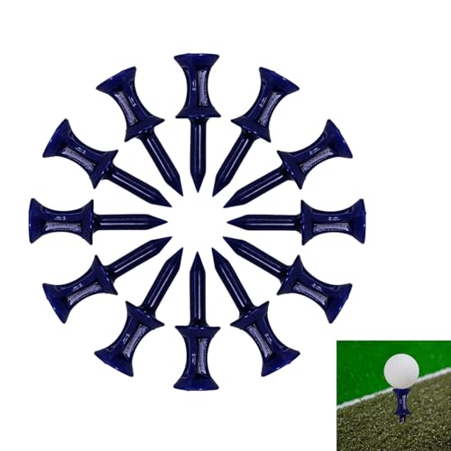 Janurium Consistent Tees Golf-Tees,Golfball-Tees - 10 Stück Step-Down-Golf-Tees - Golf-Tees für das Golftraining, Golfzubehör für Golfer, verbessert das Üben von Janurium